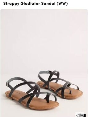 torrid Black Strappy Gladiator Sandals